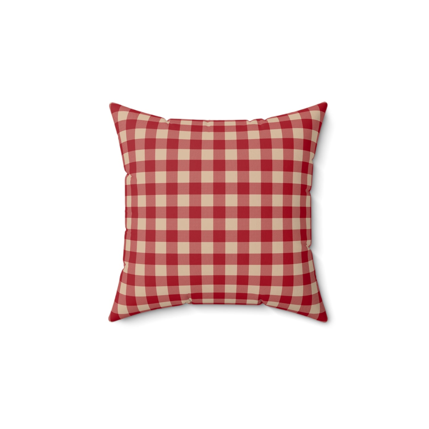 Festive Fusion Spun Polyester Square Pillow – Holiday Accent Decor