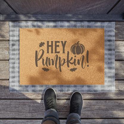 Fall Porch Decor "Hey Pumkin" Doormat