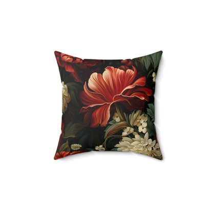 Festive Fusion Spun Polyester Square Pillow – Holiday Accent Decor