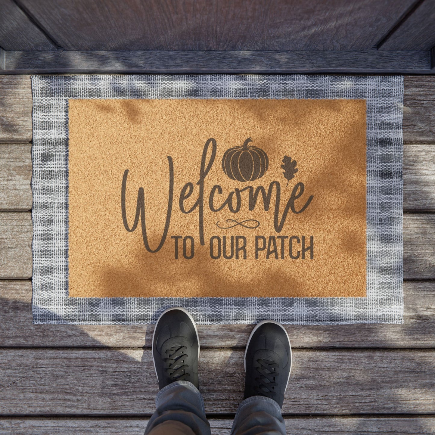 Fall Porch Decor Welcome To Our Patch Doormat