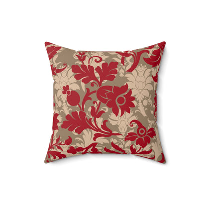 Festive Fusion Spun Polyester Square Pillow – Holiday Accent Decor