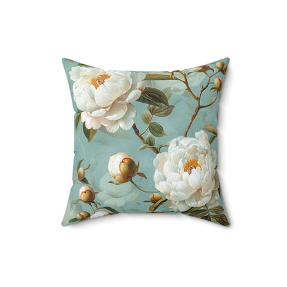 Peony Print Accent Cushion