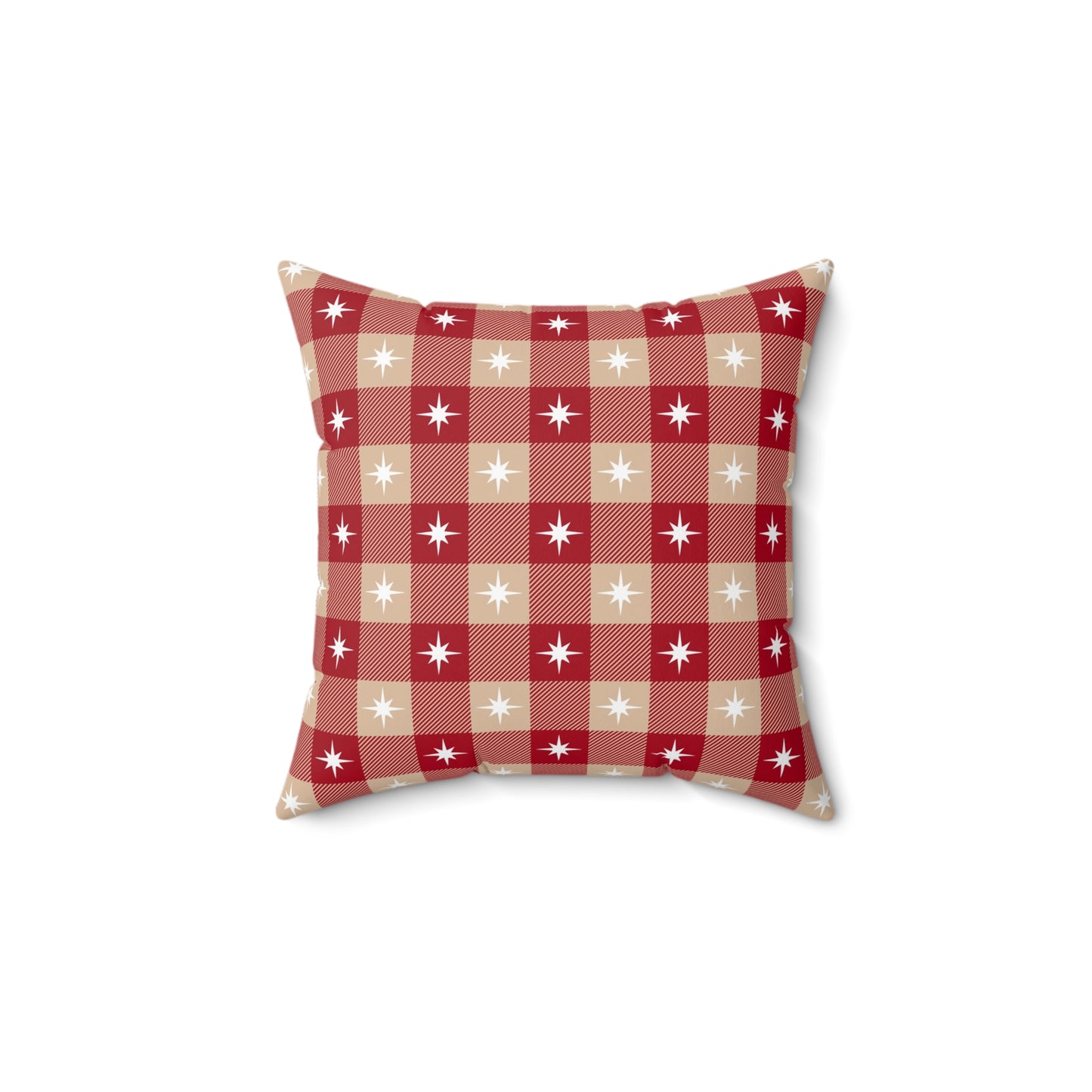 Festive Fusion Spun Polyester Square Pillow – Holiday Accent Decor