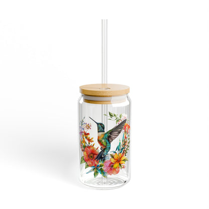 Hummingbird Collection 16oz Sipper Glass 7