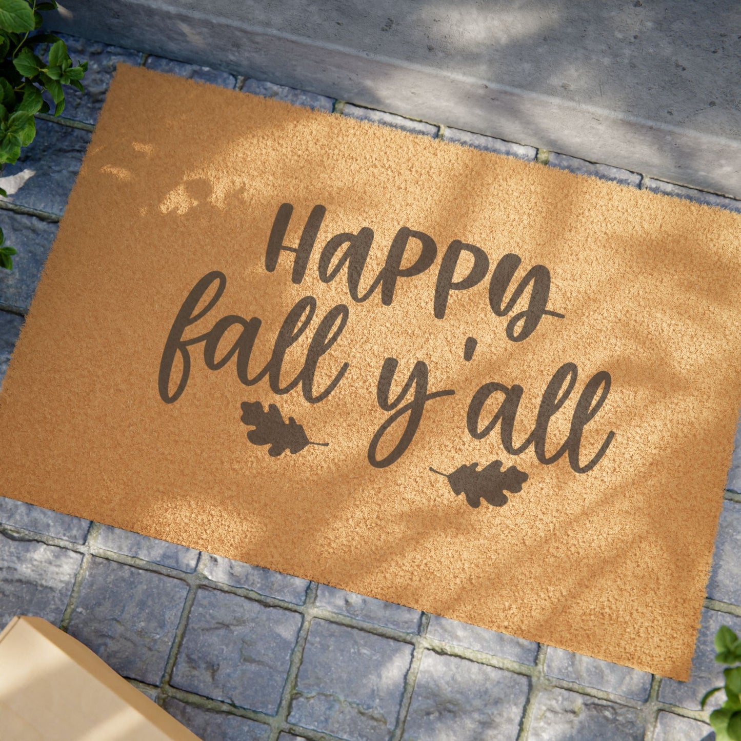 Fall Porch Decor Happy Fall Y'all Doormat