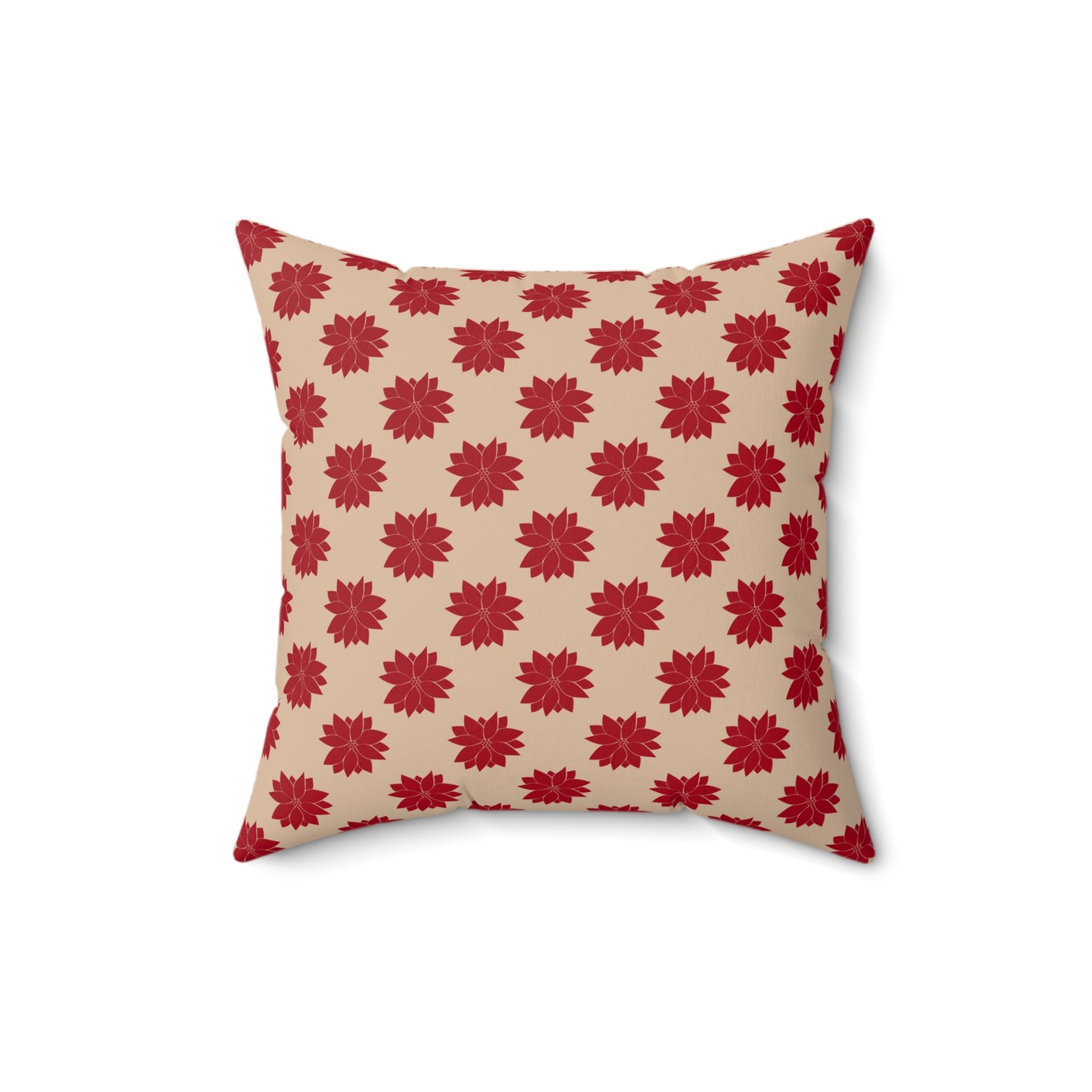 Festive Fusion Spun Polyester Square Pillow – Holiday Accent Decor