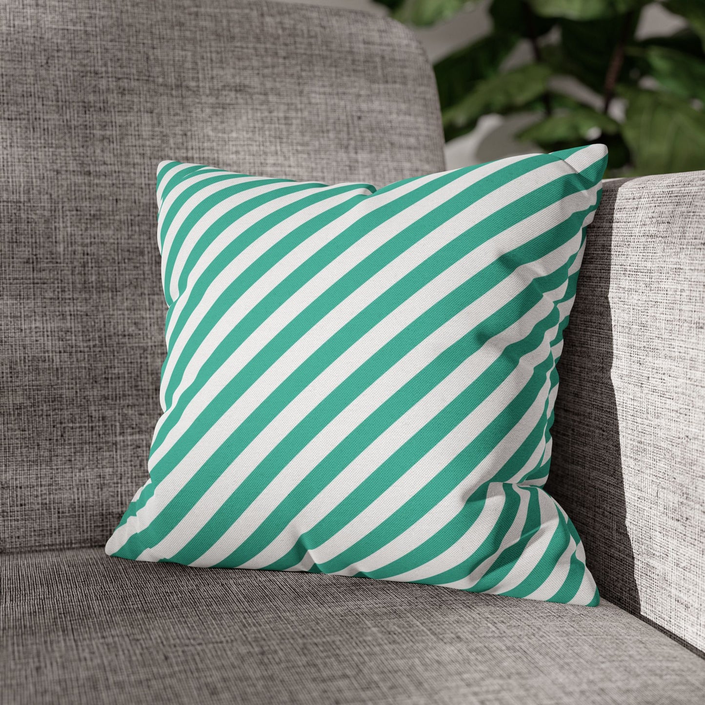 Tropical Themed Spun Polyester Square Pillowcase