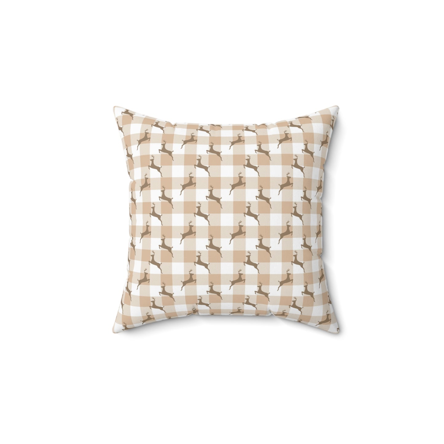 Festive Fusion Spun Polyester Square Pillow – Holiday Accent Decor