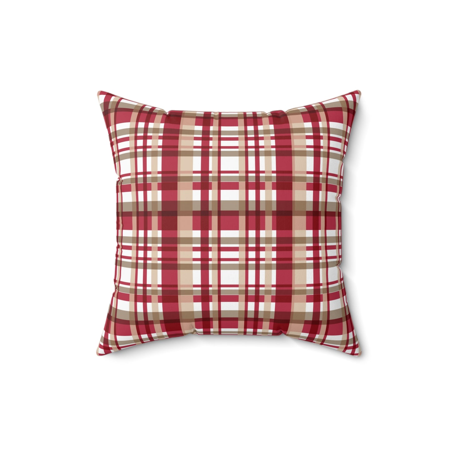 Festive Fusion Spun Polyester Square Pillow – Holiday Accent Decor