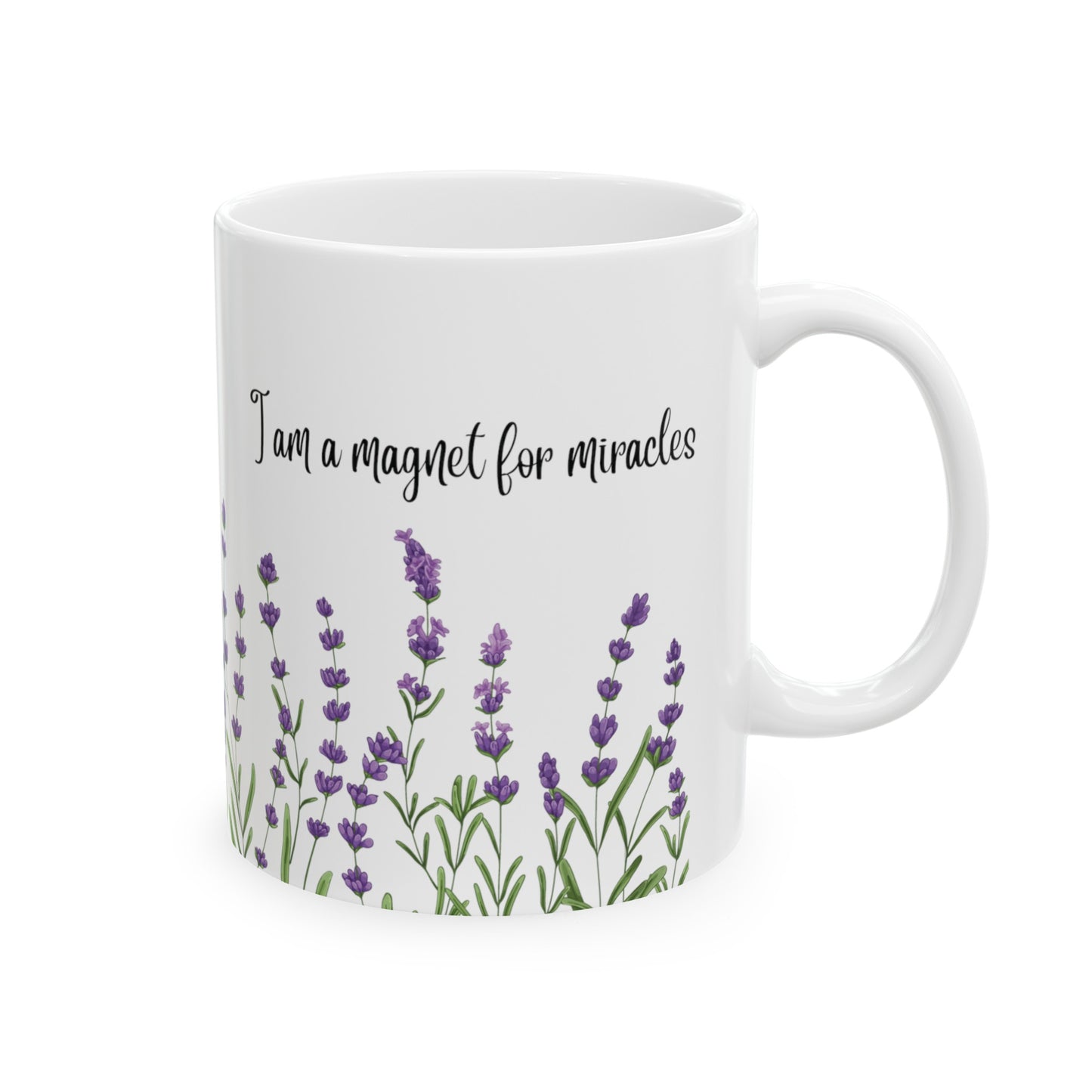 Affirmation Mug Ceramic11oz I am a magnet for miracles