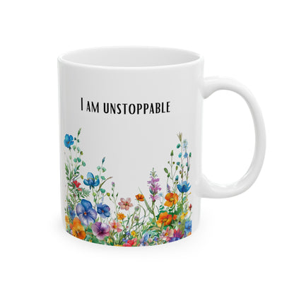 Affirmation Mug Ceramic11oz I am unstoppable