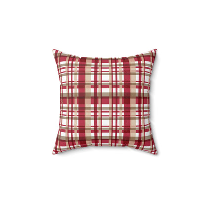 Festive Fusion Spun Polyester Square Pillow – Holiday Accent Decor