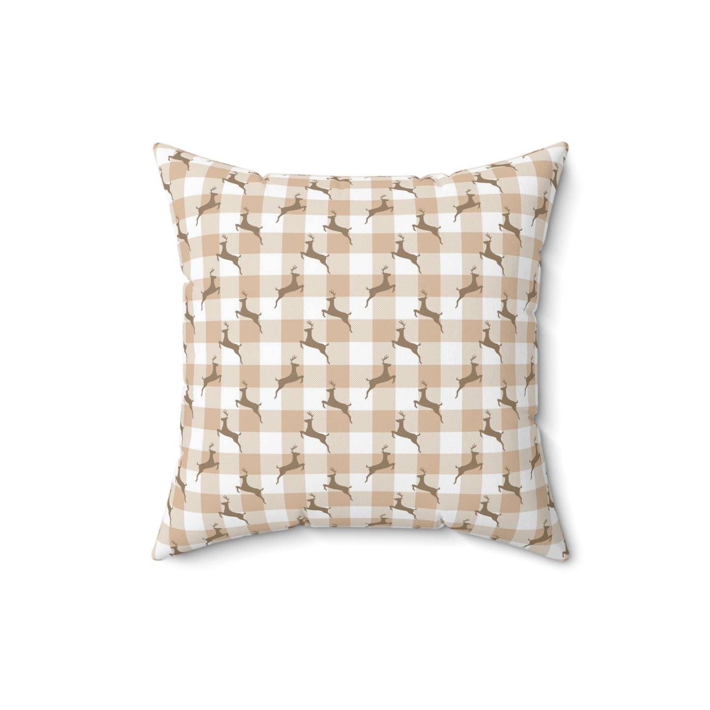 Festive Fusion Spun Polyester Square Pillow – Holiday Accent Decor