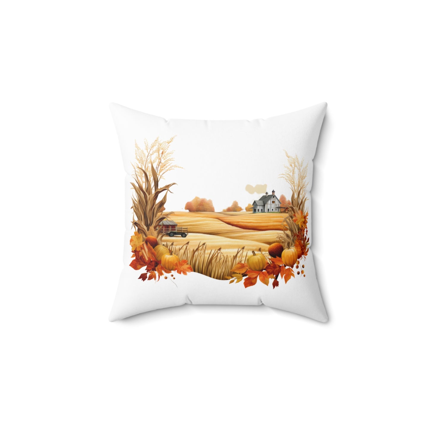 Country Fall Home Decor Square Pillow