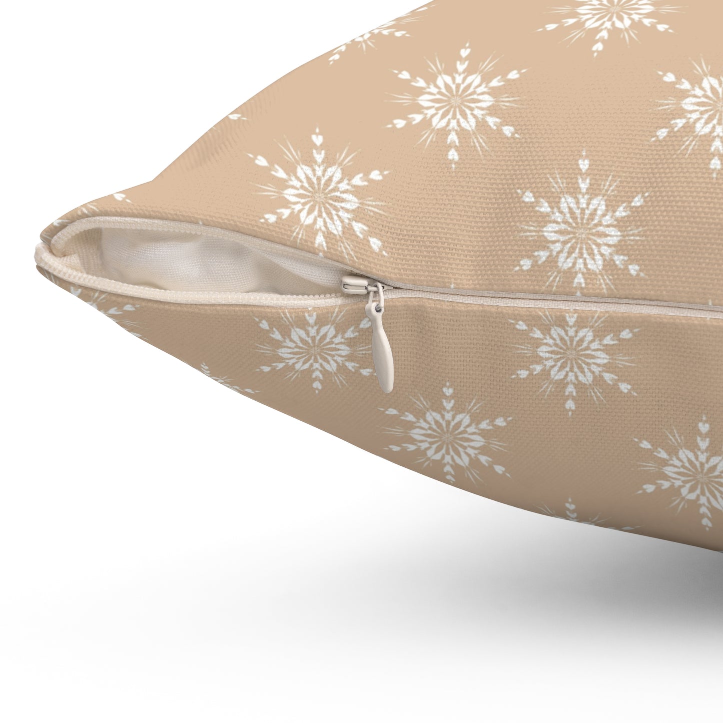 Festive Fusion Spun Polyester Square Pillow – Holiday Accent Decor