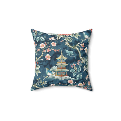 Timeless Elegance: Chinoiserie Collection Accent Pillow