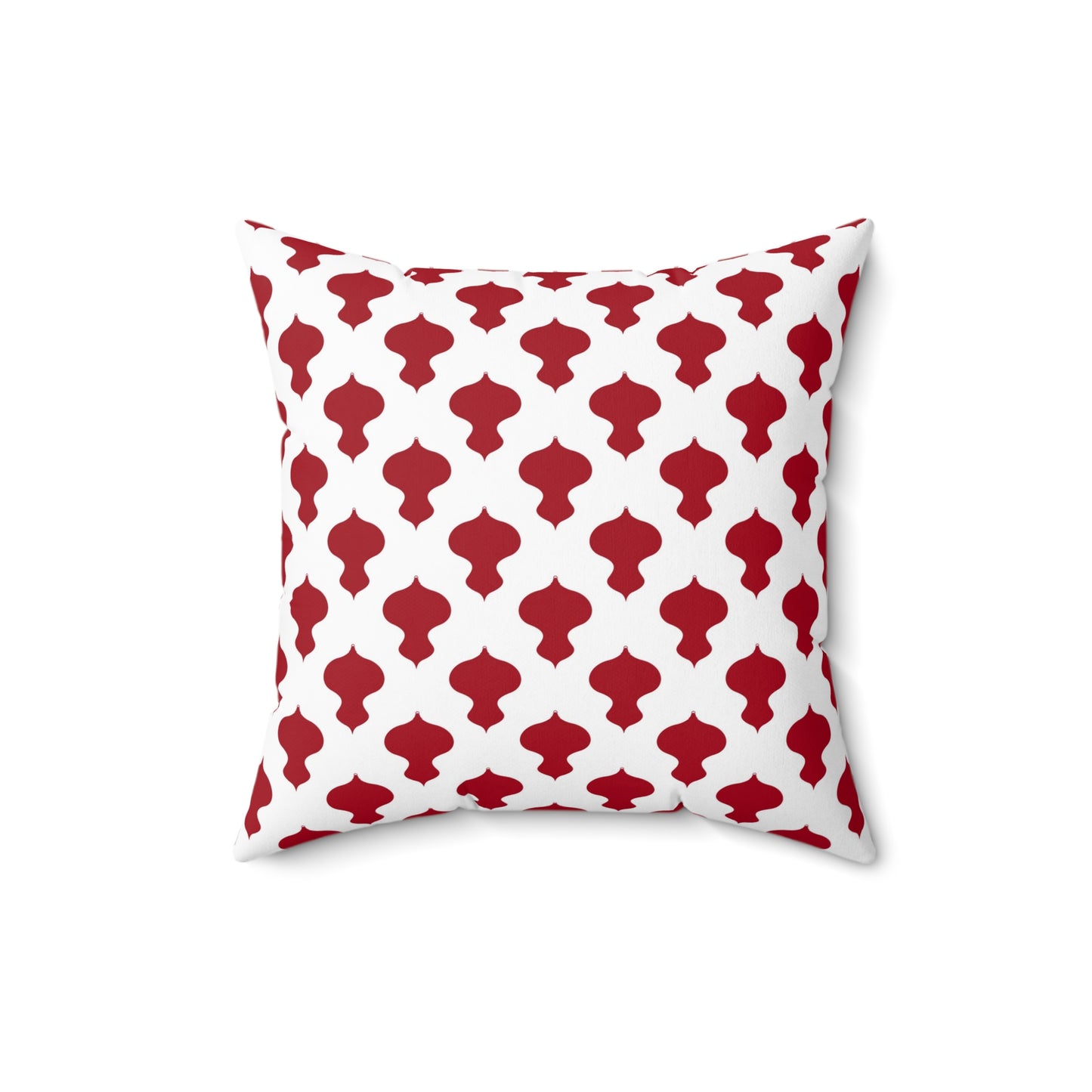 Festive Fusion Spun Polyester Square Pillow – Holiday Accent Decor