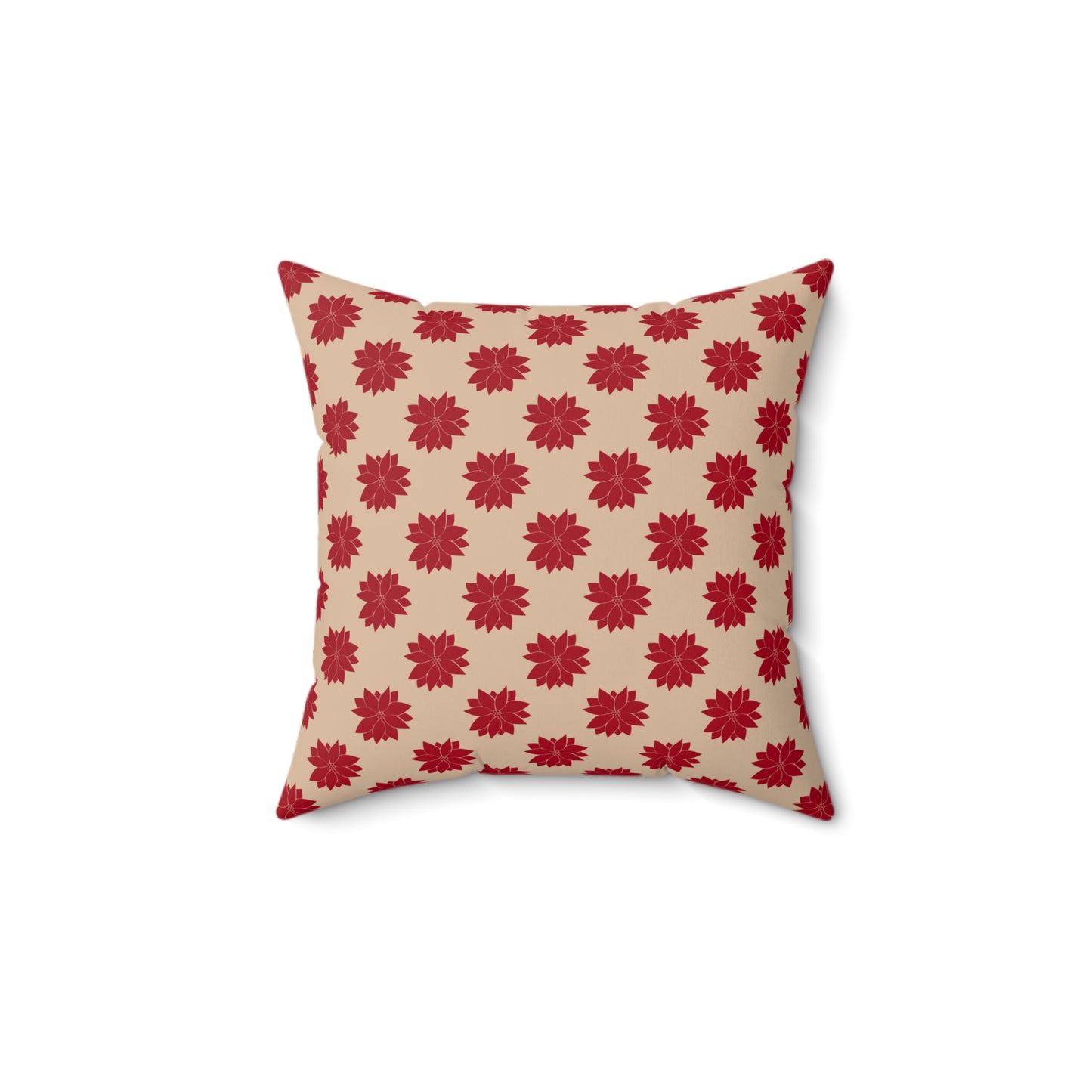 Festive Fusion Spun Polyester Square Pillow – Holiday Accent Decor