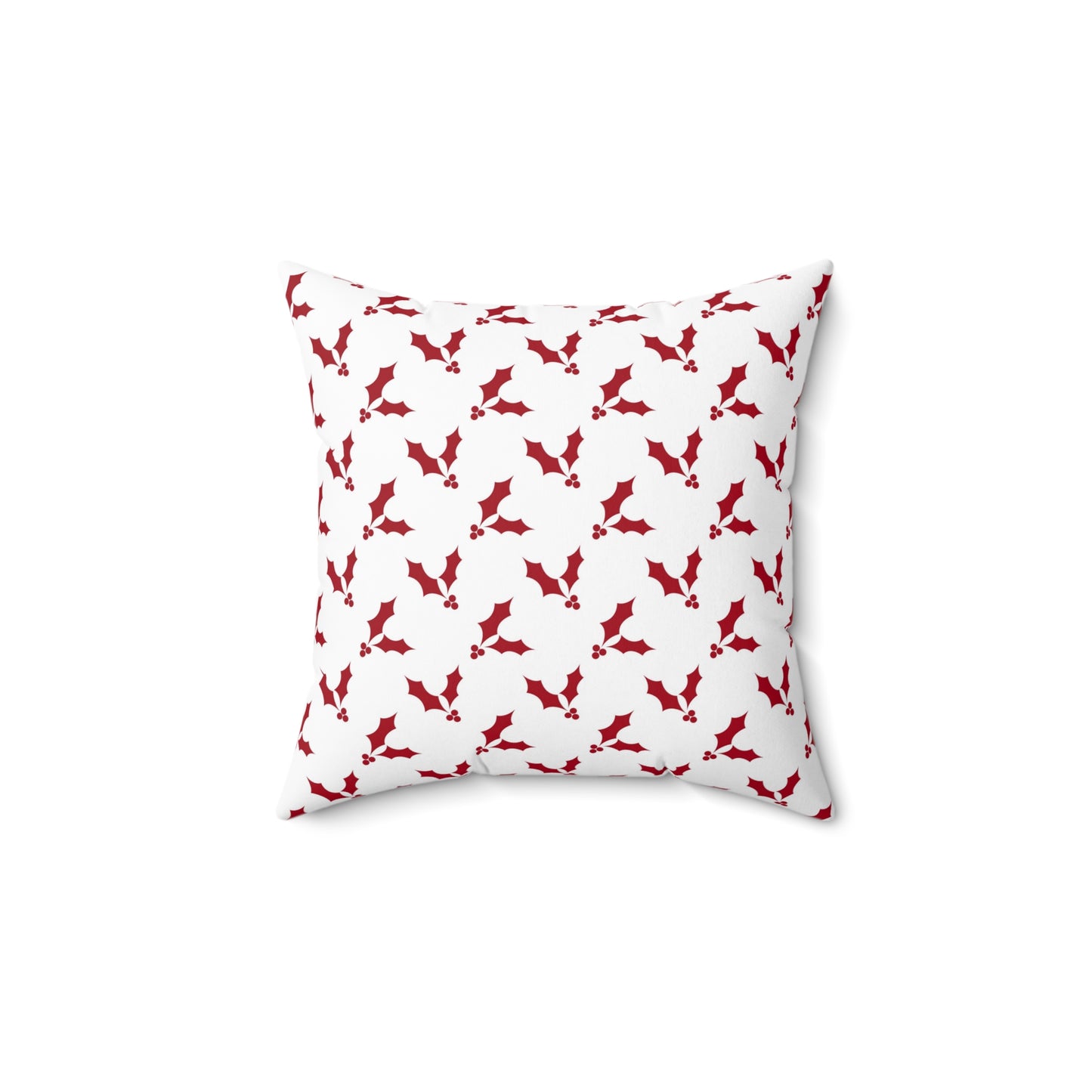 Festive Fusion Spun Polyester Square Pillow – Holiday Accent Decor