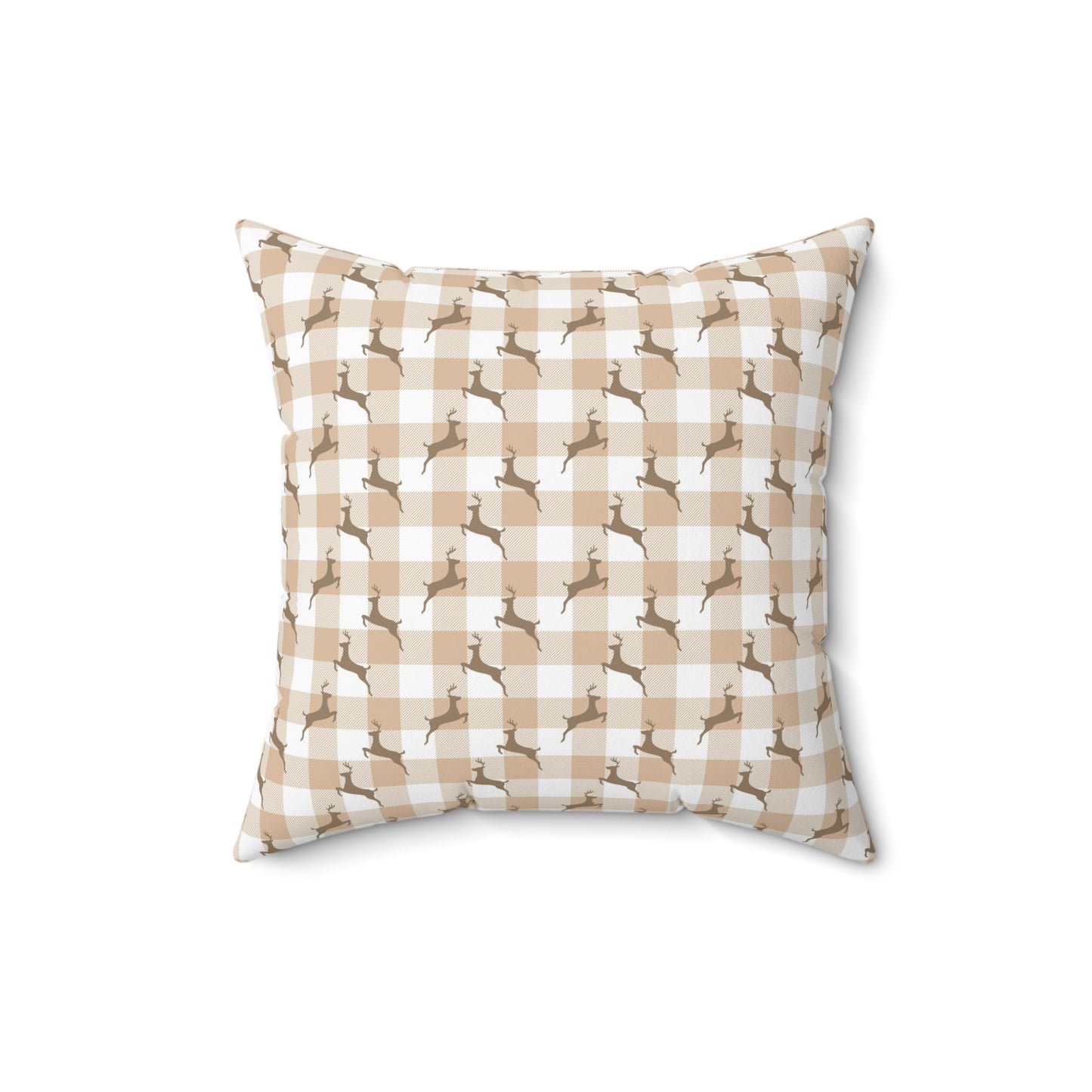 Festive Fusion Spun Polyester Square Pillow – Holiday Accent Decor