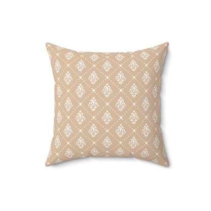 Festive Fusion Spun Polyester Square Pillow – Holiday Accent Decor