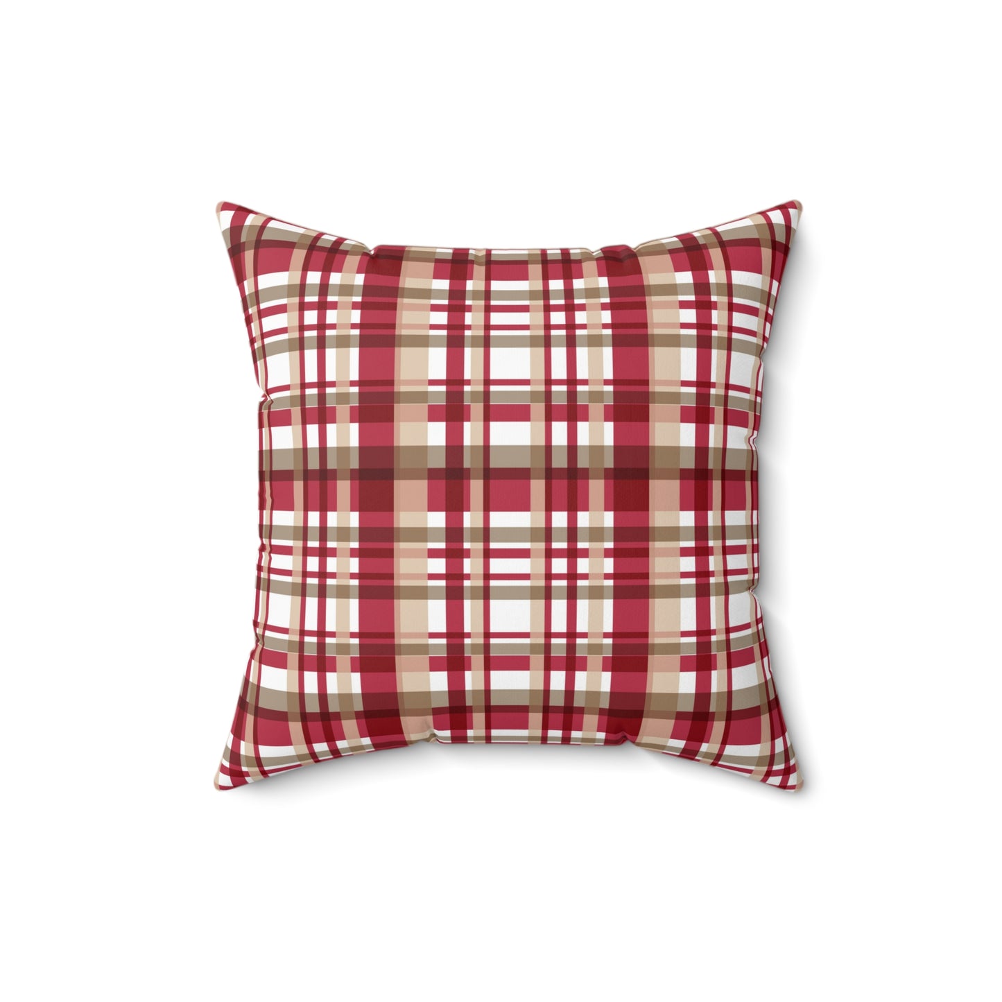 Festive Fusion Spun Polyester Square Pillow – Holiday Accent Decor