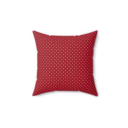 Festive Fusion Spun Polyester Square Pillow – Holiday Accent Decor