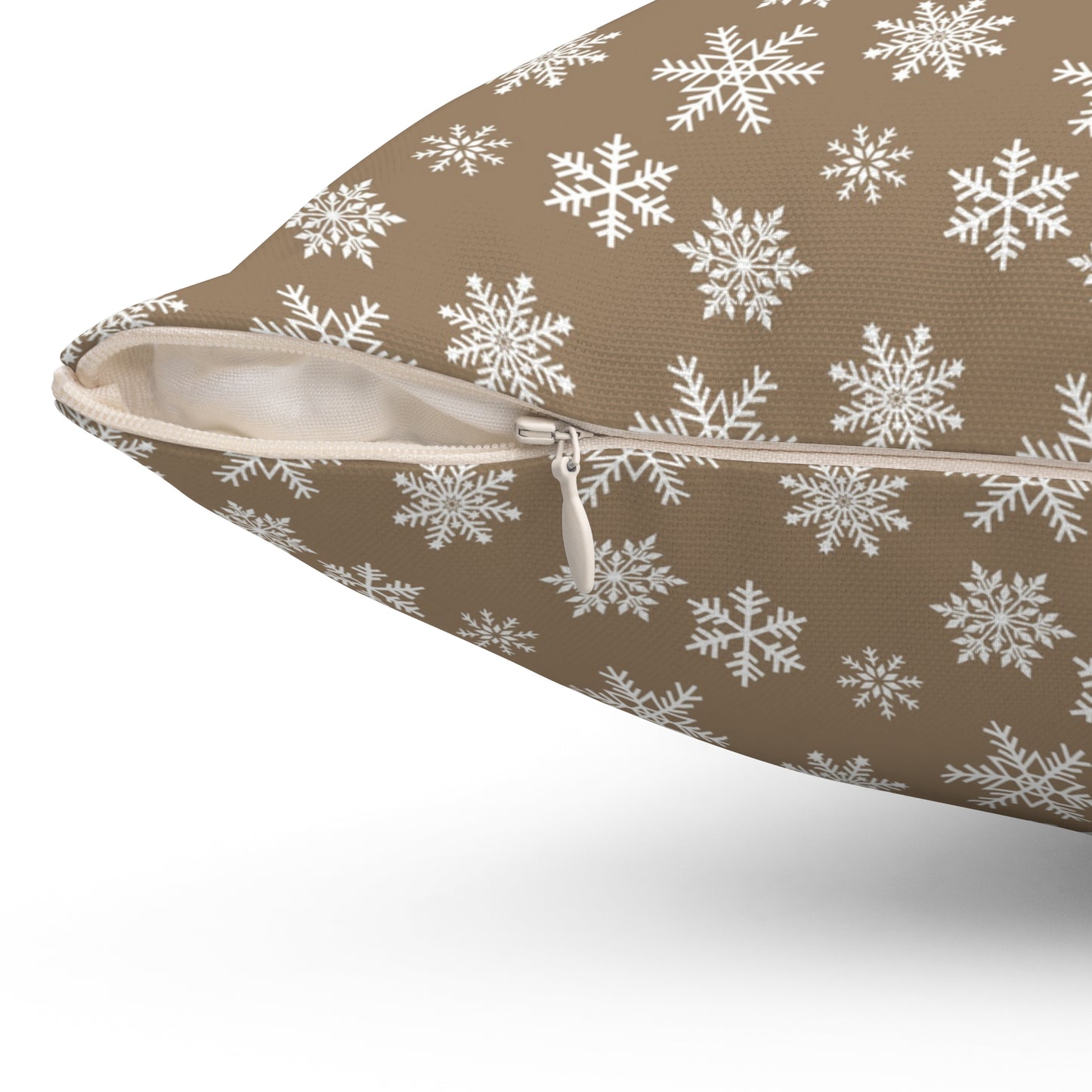 Festive Fusion Spun Polyester Square Pillow – Holiday Accent Decor