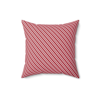 Festive Fusion Spun Polyester Square Pillow – Holiday Accent Decor