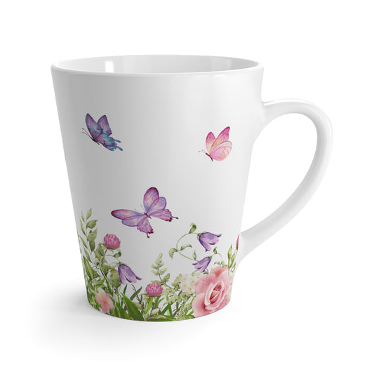 Bright Florals Latte Mug, Happy Mug,