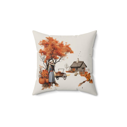 Country Fall Home Decor Square Pillow