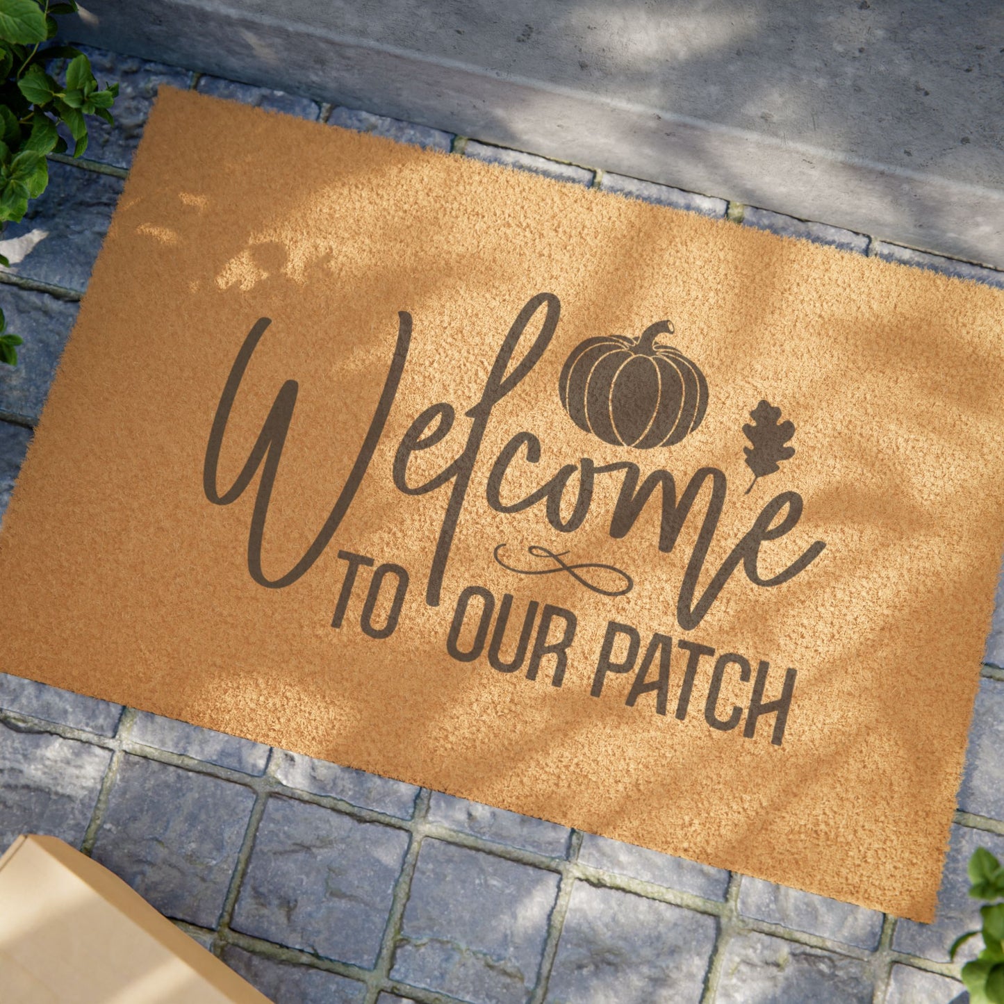 Fall Porch Decor Welcome To Our Patch Doormat