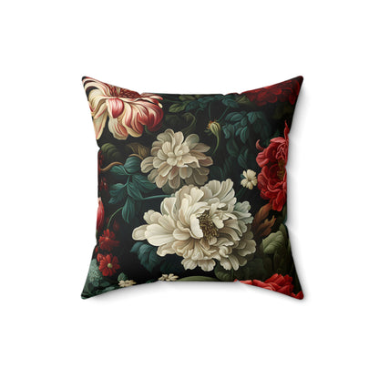 Festive Fusion Spun Polyester Square Pillow – Holiday Accent Decor