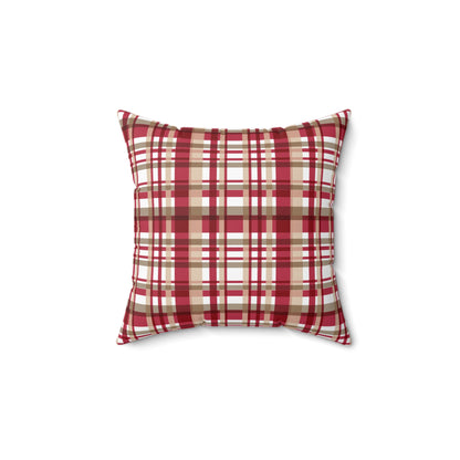 Festive Fusion Spun Polyester Square Pillow – Holiday Accent Decor